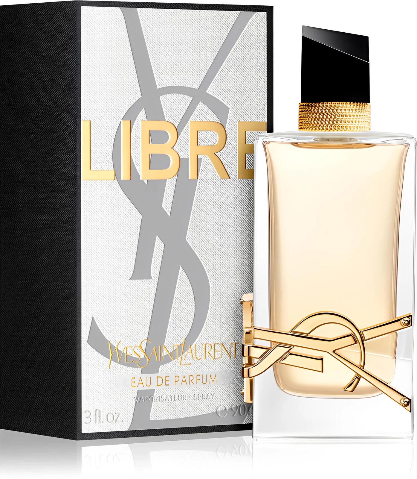 Едра парфюмна вода Libre EDP на Saint Laurent за жени, елегантен флакон с изискани аромати, изображение на парфюма.