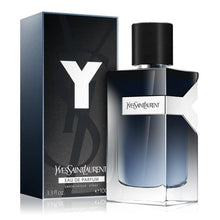 EDP парфюмна вода за мъже YSL Y Yves Saint Laurent, изящен дизайн и елегантен аромат, показан в изображението.