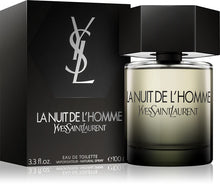 Тоалетна вода за мъже Saint Laurent La Nuit De L'Homme EDT с елегантен флакон и аромат.