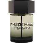 Тоалетна вода за мъже La Nuit De L'Homme EDT от Saint Laurent, флакон с елегантен дизайн и сини нюанси.