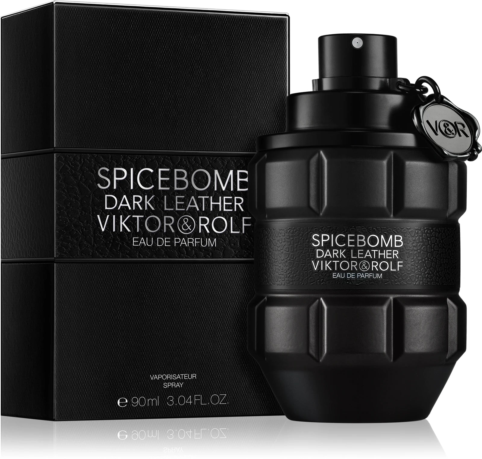 Мъжки парфюм Viktor & Rolf Spicebomb Dark Leather EDP, бутилка с тъмна кожа и изискван дизайн