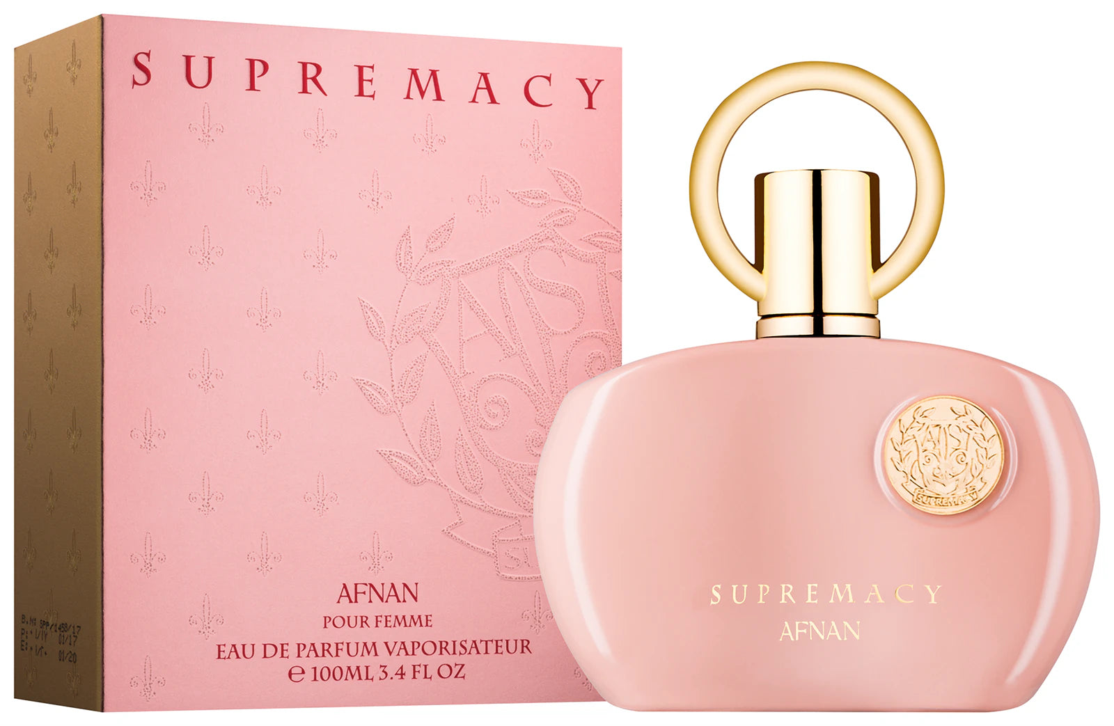Afnan Supremacy Pink ЕДП парфюмна вода за жени с розов аромат и елегантен флакон, подходящ за ежедневна употреба.