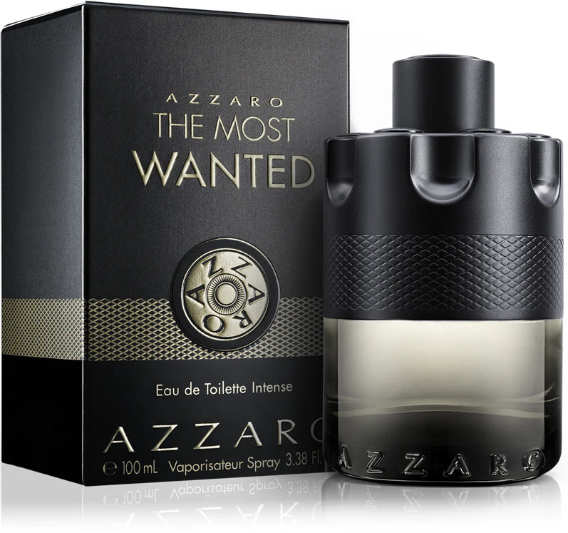 Мъжка тоалетна вода Azzaro The Most Wanted EDT, бутилка със стилен дизайн и ароматен парфюм.