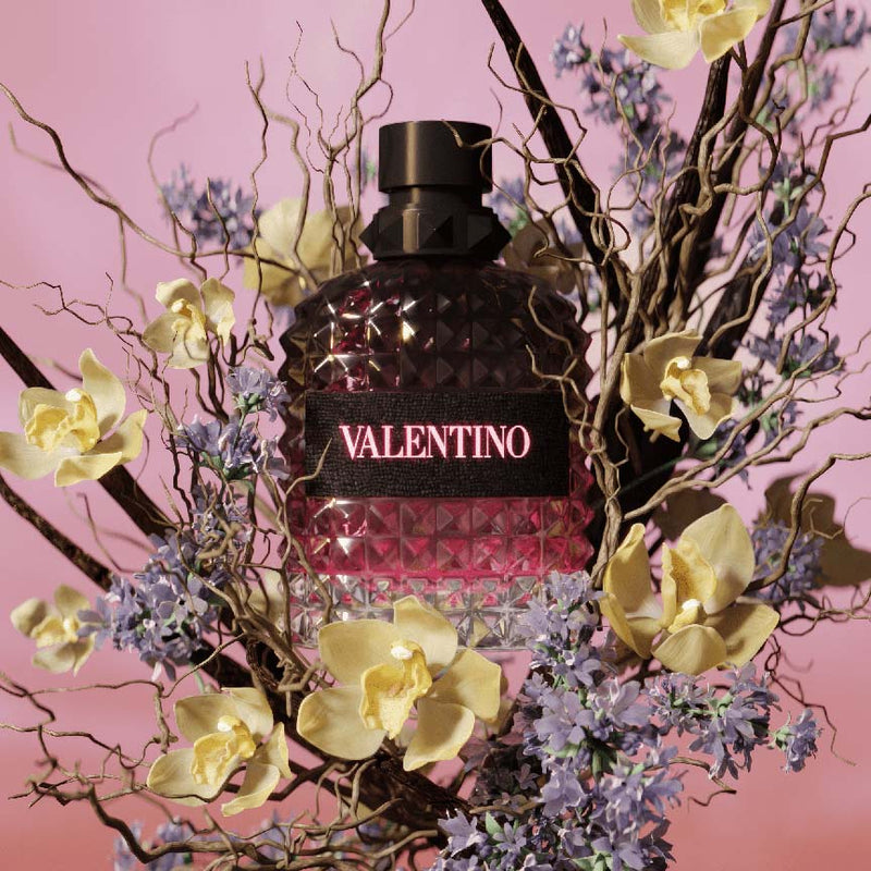 ЕDP парфюмна вода за мъже Valentino Born In Roma Intense Uomo, бутилка и ароматна композиция