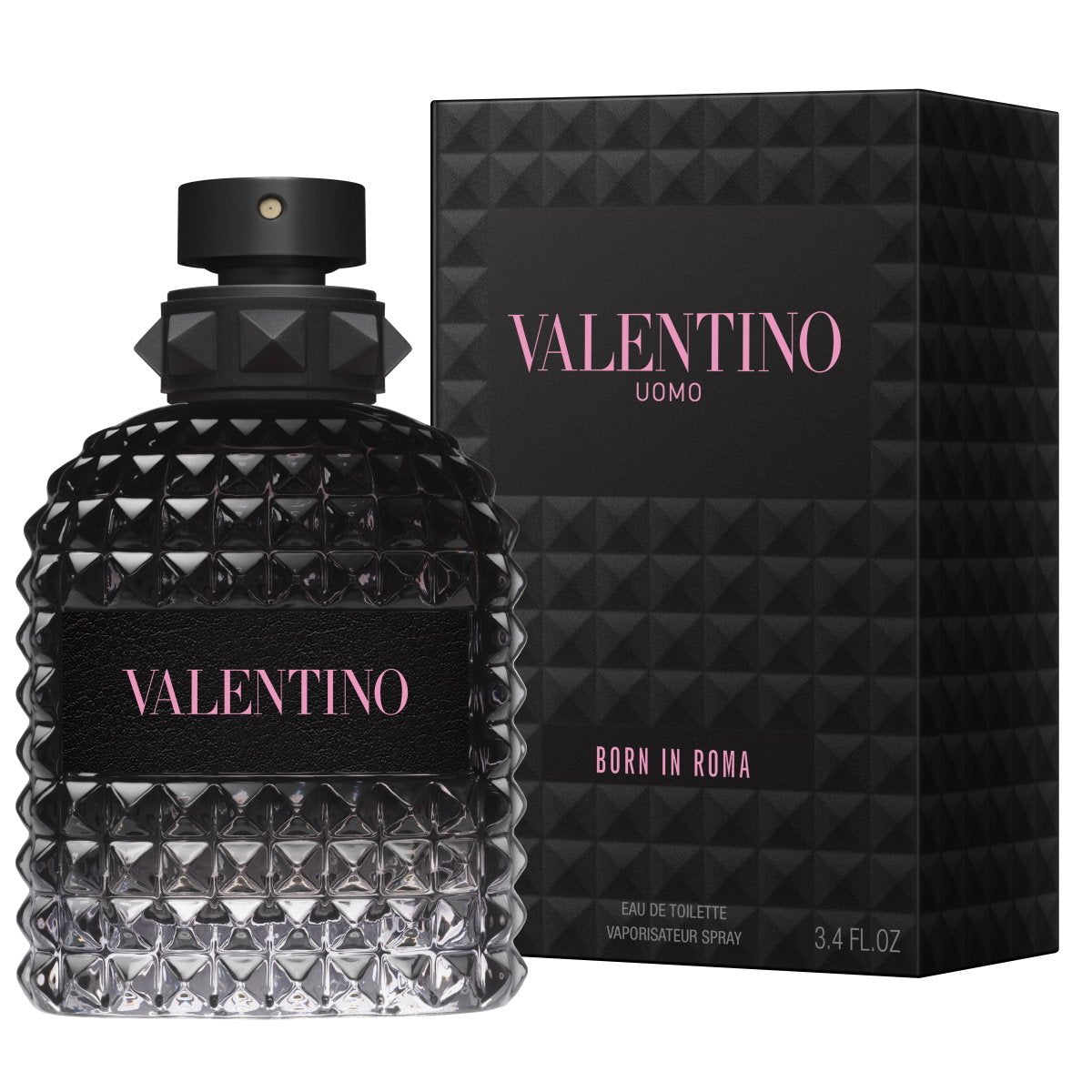 Тоалетна вода за мъже Valentino Born In Roma Uomo EDT, бутилка с елегантен дизайн и аромат, видима в изображението
