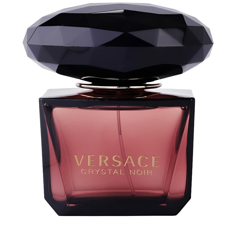 Версаче Crystal Noir EDP парфюмна вода за жени, бутилка с флакон, излъчваща елегантност и лукс.