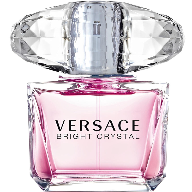 Тоалетна вода за жени Versace Bright Crystal EDT с прозрачна бутилка и розов цвят, излъчваща свежест и елегантност