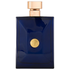 Версаце Dylan Blue EDT тоалетна вода за мъже, флакон с характерен дизайн и синьо оформление, за стилен мъжки аромат.