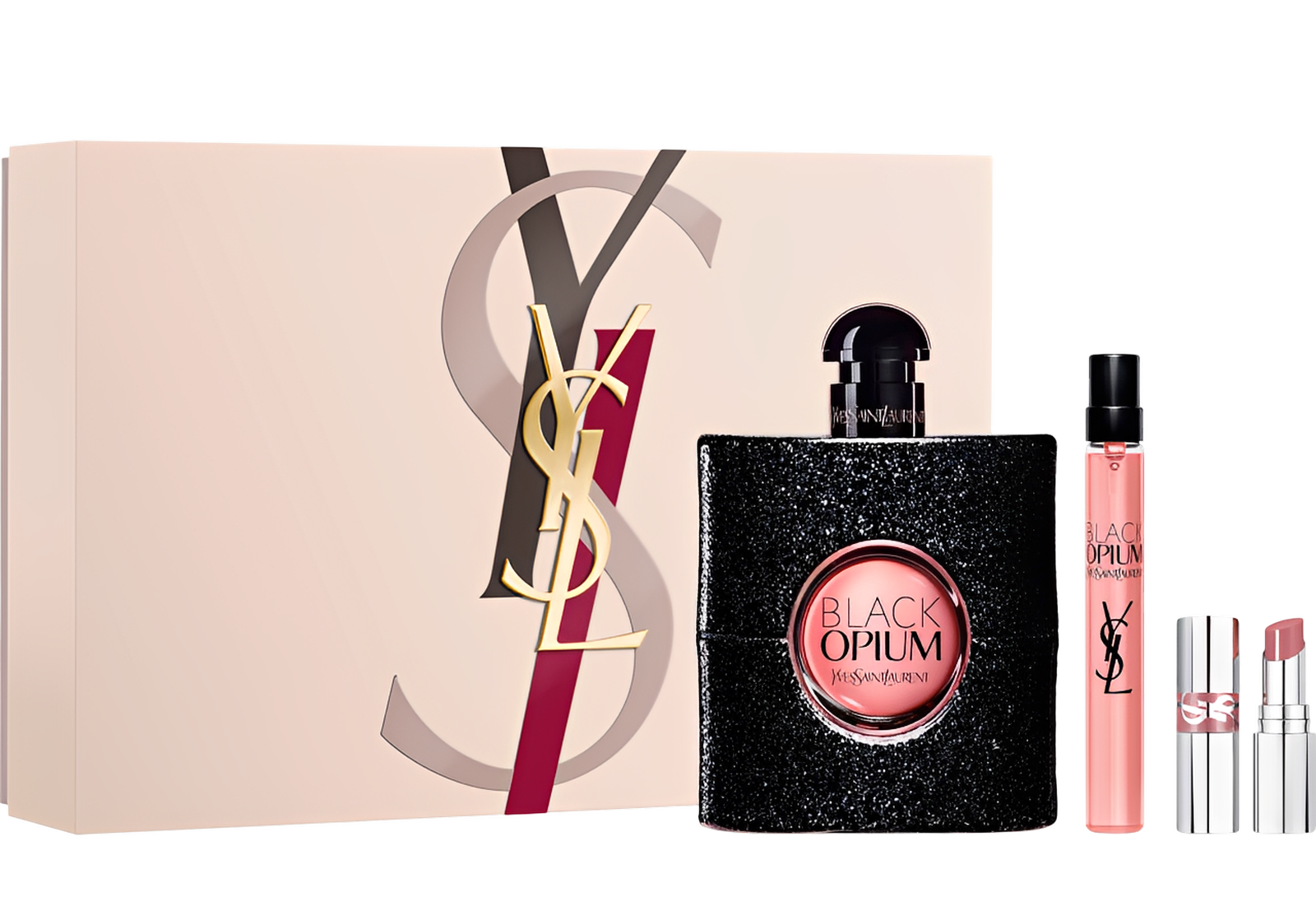 Black Opium EDP 90 ml + 10 ml + Mini Loveshine High Shine Lipstick №44 - HOF.BG